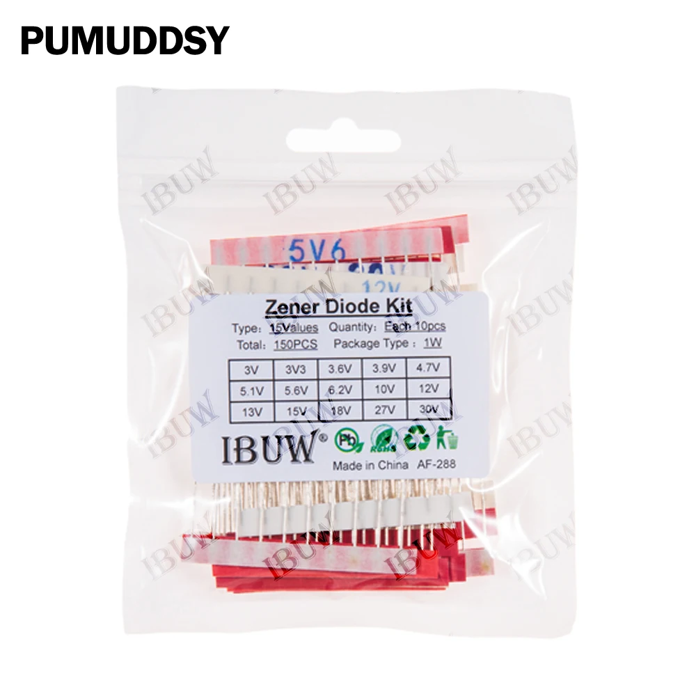 150PCS 15Values 1W …