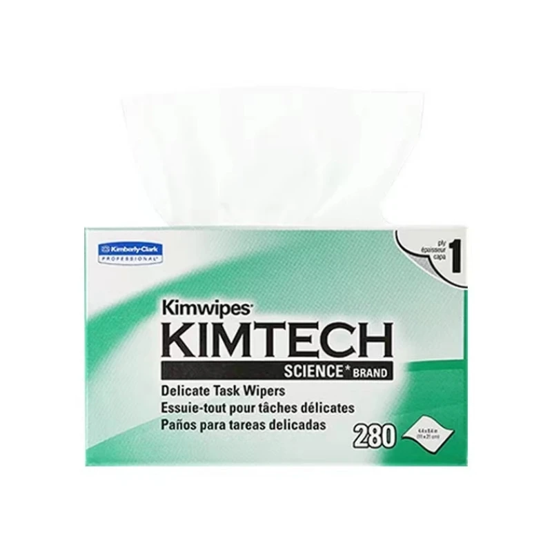 

280pcs/box KIMTECH Kimwipes Fiber Cleaning Paper Packes Kimperly Wipes Optical Fiber Wiping Paper Fiber cleaning Tool