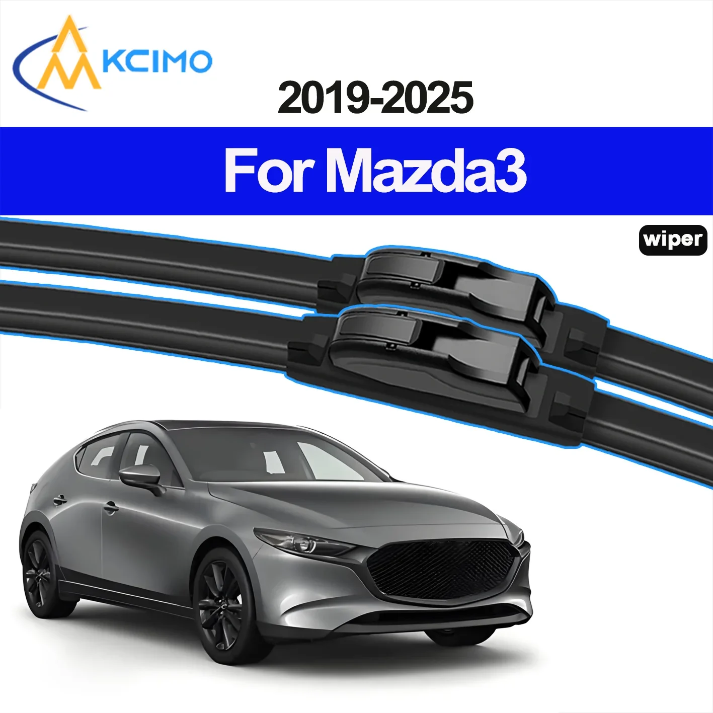 

2PCS New Front Windshield Wiper Blade Suitable for Mazda Mazda3 BP 2019-2025 Mazda Axela Front Windshield Auto Wipers Blade