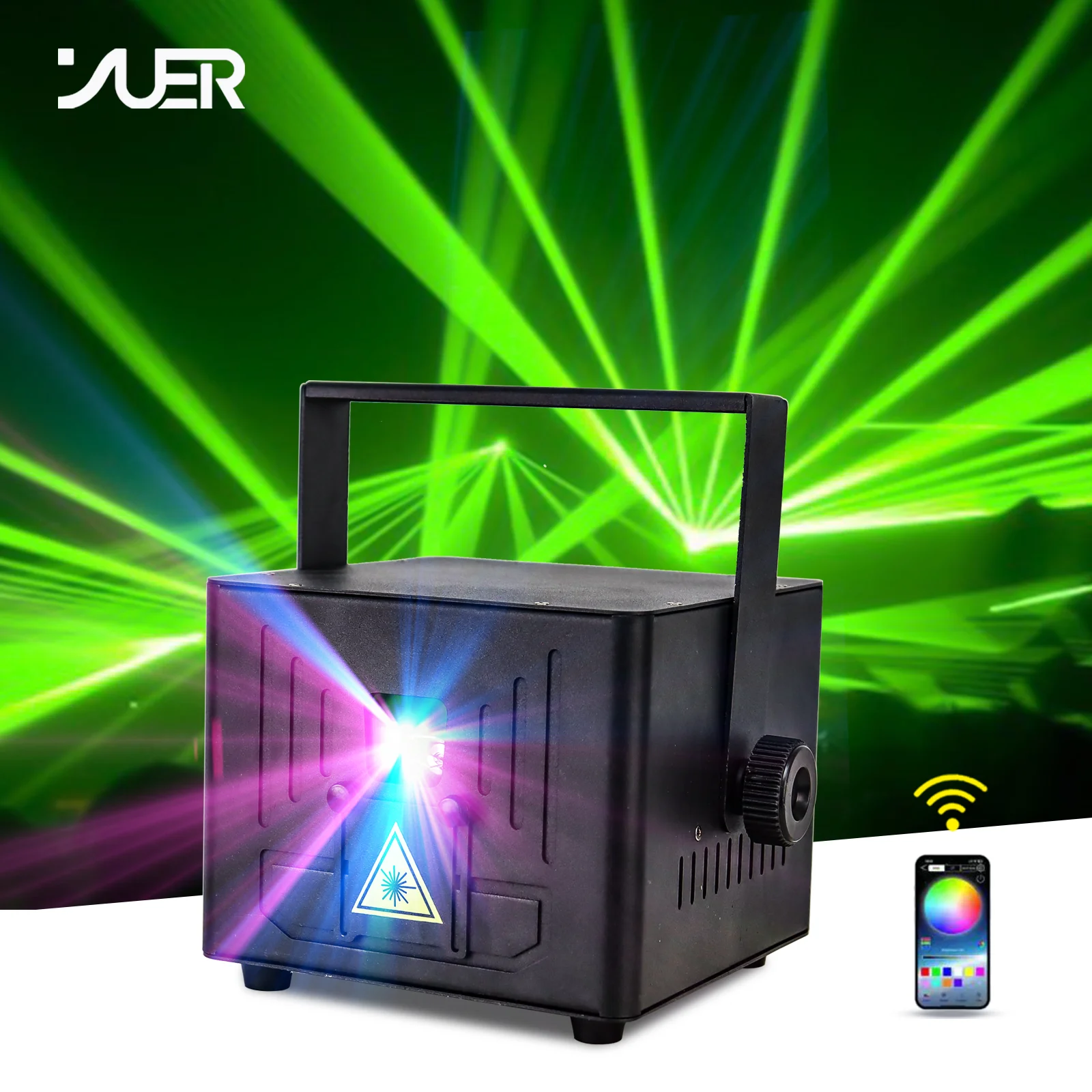 5 واط APP بلوتوث التحكم شعاع تأثير أنماط ضوء DIY بها بنفسك الرسوم المتحركة Gobos الكلمات RGB العارض DMX للديسكو DJ حفلة KTV الزفاف #1