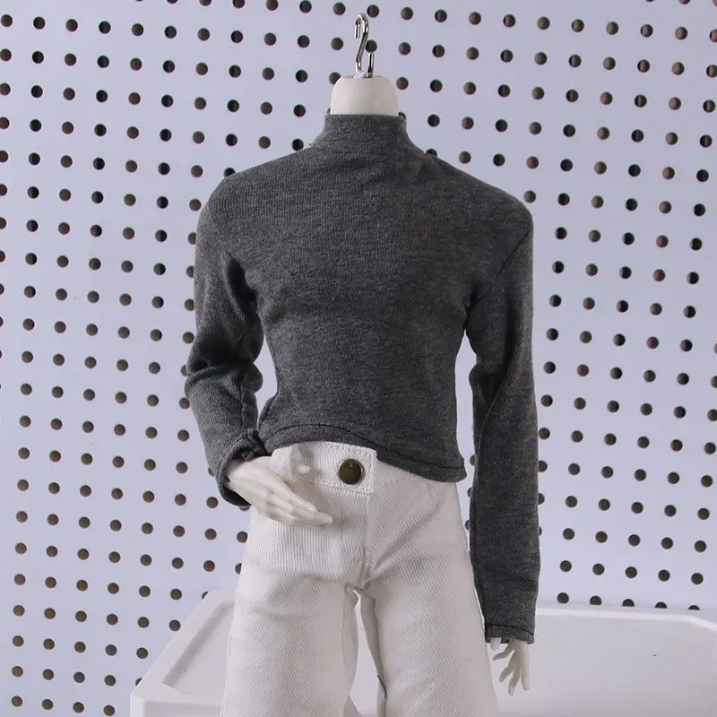 Poppenkleertjes voor 30/36/45/60/70/75cm Bjd pop 1/3 1/4 1/5 1/6 hoge kraag innerlijke shirt aankleedspeelgoed popaccessoires, geen pop