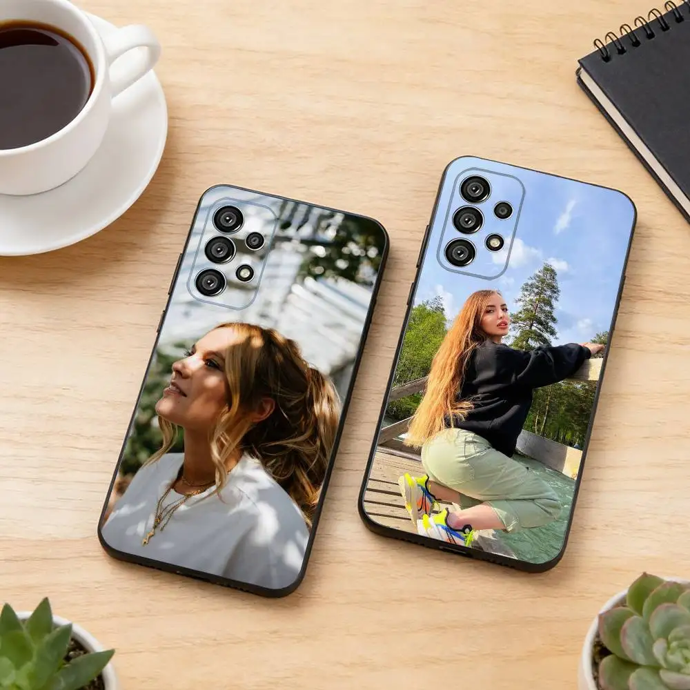 S-Sophia Bauckloh Singer Phone Case Black Silicone Soft For Samsung S25,S24,S21,S22,S23,S30,Ultra,S20,Plus,Fe,Lite