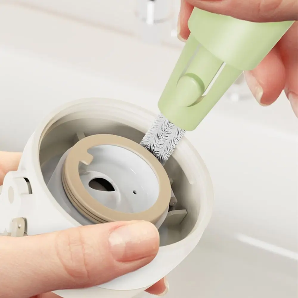 

360 Degree Rotation Pacifier Nipple Baby Bottle Brush Set 3 In 1 Bottle Brush Set Bottle Cleaning Brush Cup Cleaning Tool