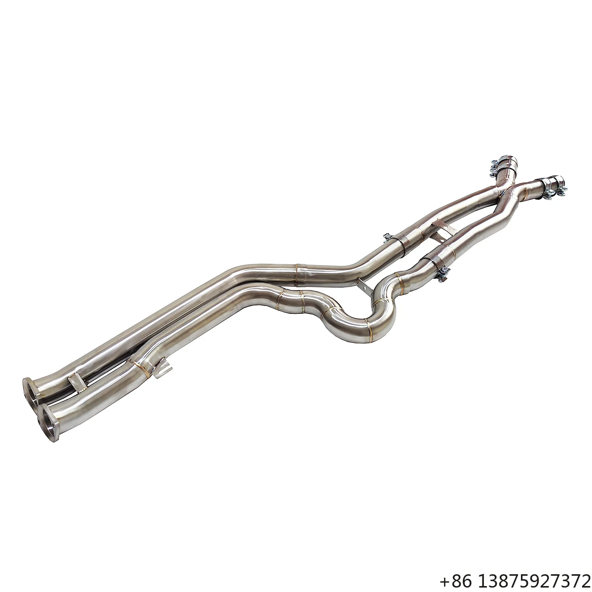 

Ecnal for F97 F98 X3M X4M S58 3.0T High Performance Stainless Steel Equal-length Twisted Midpipe