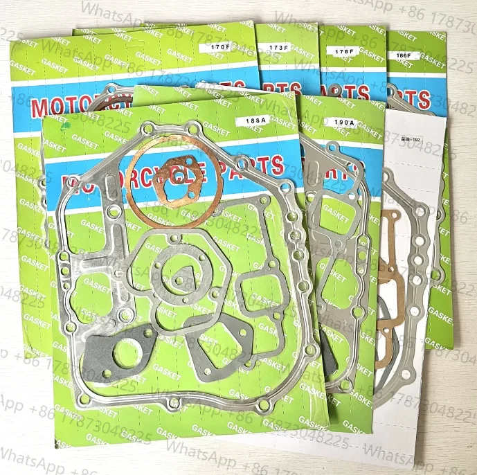 FULL GASKET SET FOR CHINESE 4 STROKE DIESEL GENERATOR BASE GASKET REPLACEMENT PARTS170 173 178 186 188 190 192 195