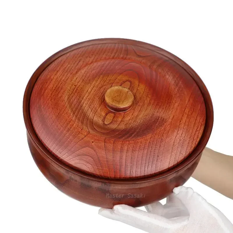 Solid Wood Serving Bowl 4