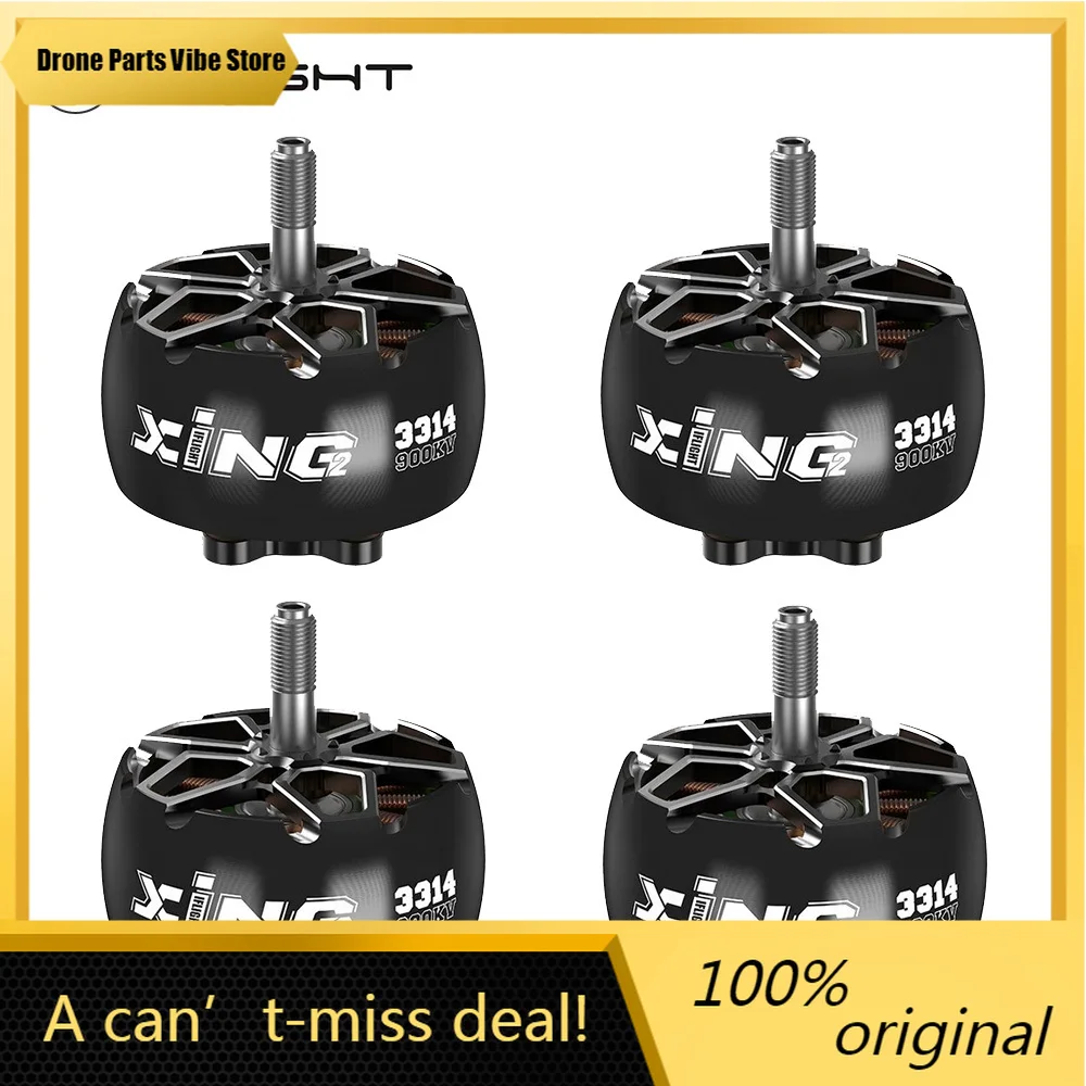 

Бесколлекторный двигатель FyIFlight XING2 3314 900KV для радиоуправляемых FPV дронов