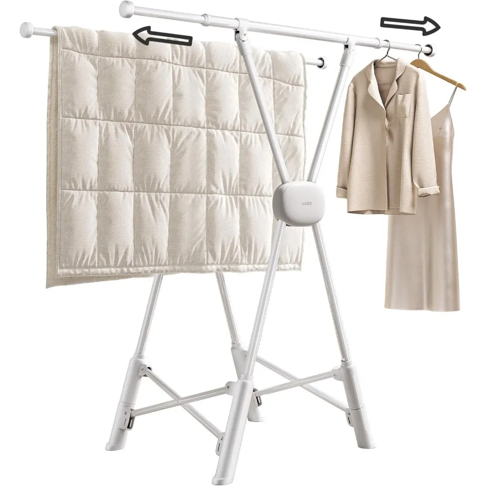

Clothes Drying Rack Heavy Duty Clothing Racks Extending Laundry Rack Two Drying Modes Garment Racks for Drying Clothes, Adjustab