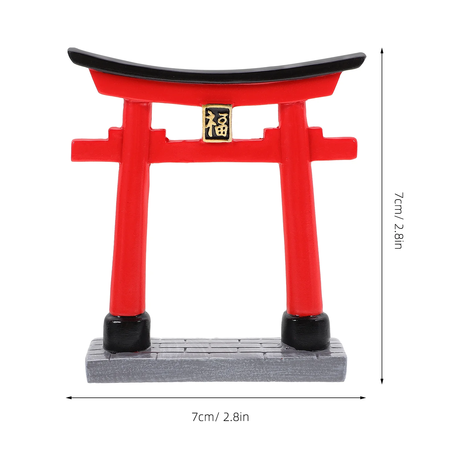 Shrine Torii Gate Tanks Aquarium Decor Fish Ornament Accessories Sculpture Zen Style Craft Japanese-style