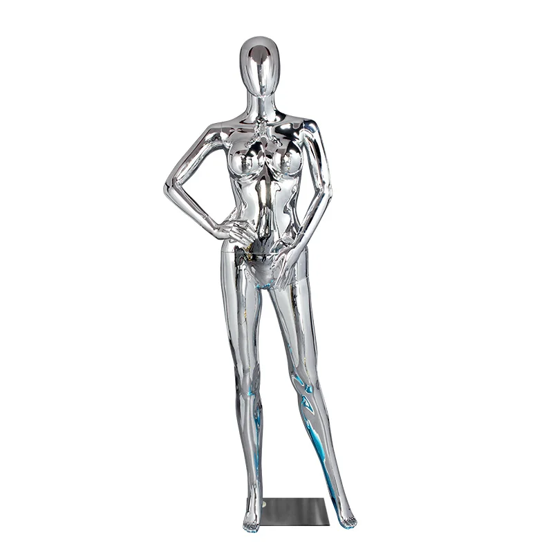 Mannequin Femme Grand Bonnet en Chrome 8