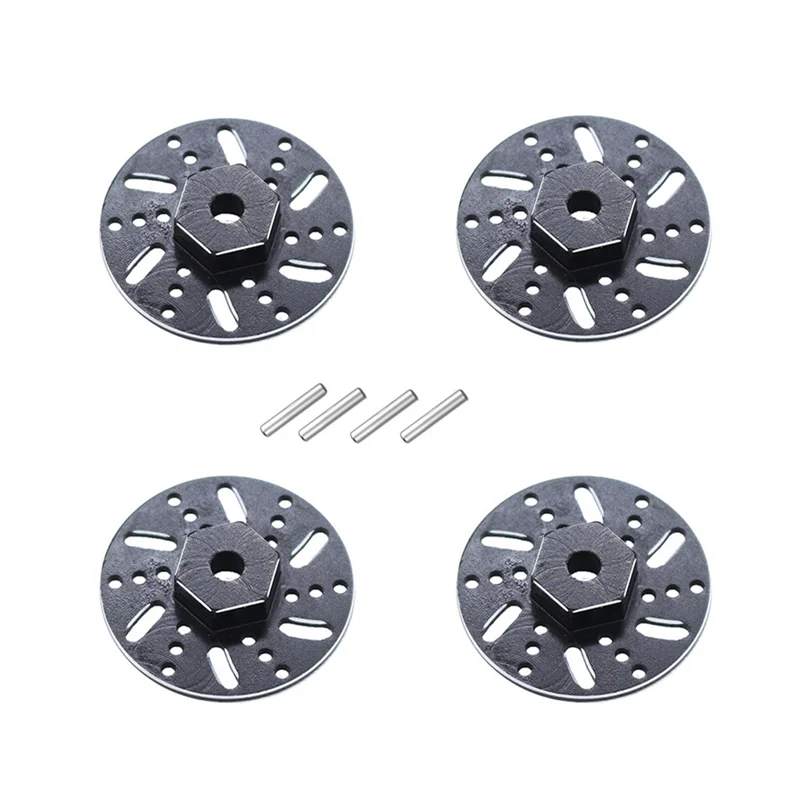 4Pcs Metal 9mm Wheel Hex Adapter Brake Disc for SG 1603 SG1603 SG1604 UD1601 UD1603 UD1604 1/16 RC Car Upgrades Parts,3