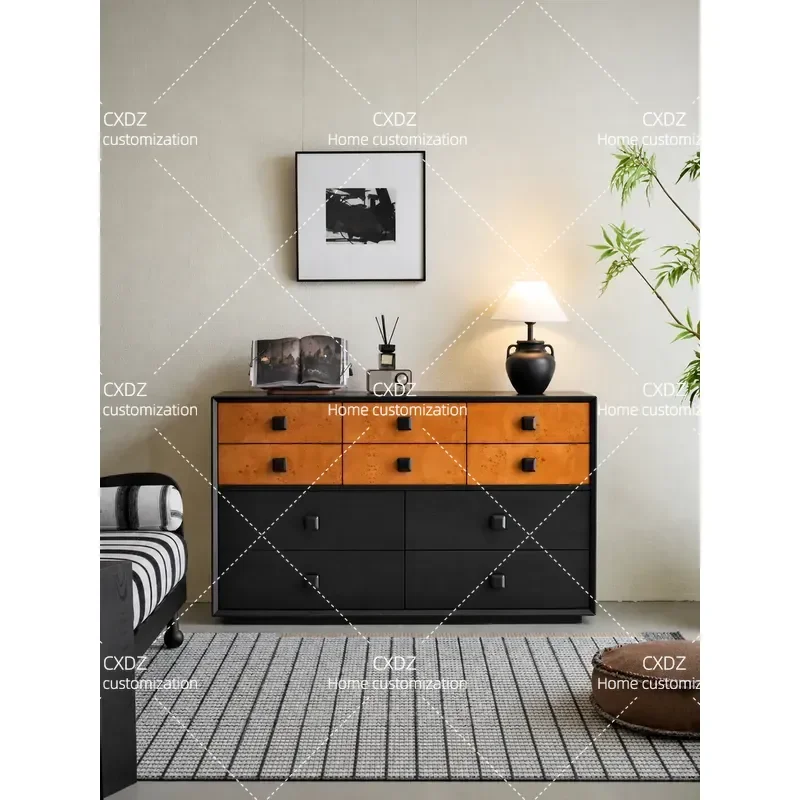 living room by the wall sofa, floor-to-ceiling antique bedroom, bedside locker, storage cabinet