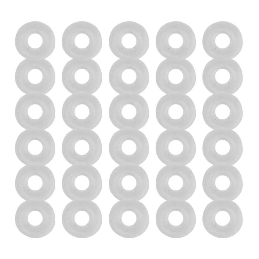 

100 Pcs Anti-slip Rubber Ring Stopper Rings for Jewelry Making Beads Band Accessories White Crafts