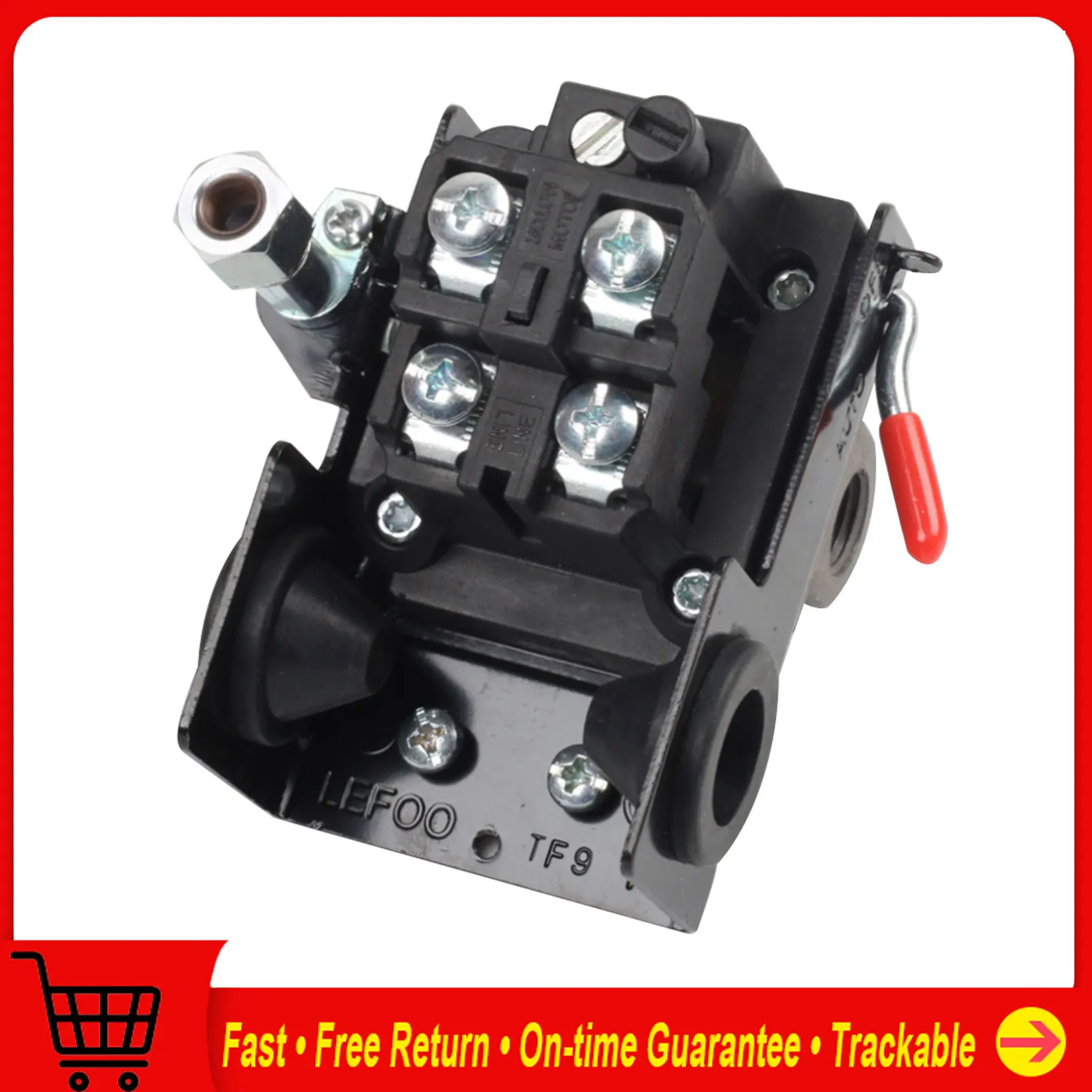

Quality Air Compressor Pressure Switch Control 95-125 PSI 4 Port