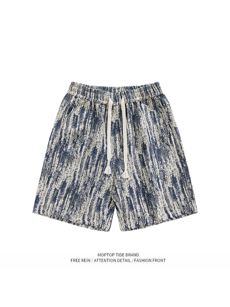 Loose Casual Beach ort Pants Men's Summer Breathable Cool Feeling Ink Dyed Beach orts Youth Active Sle Qui Dry Polyes...