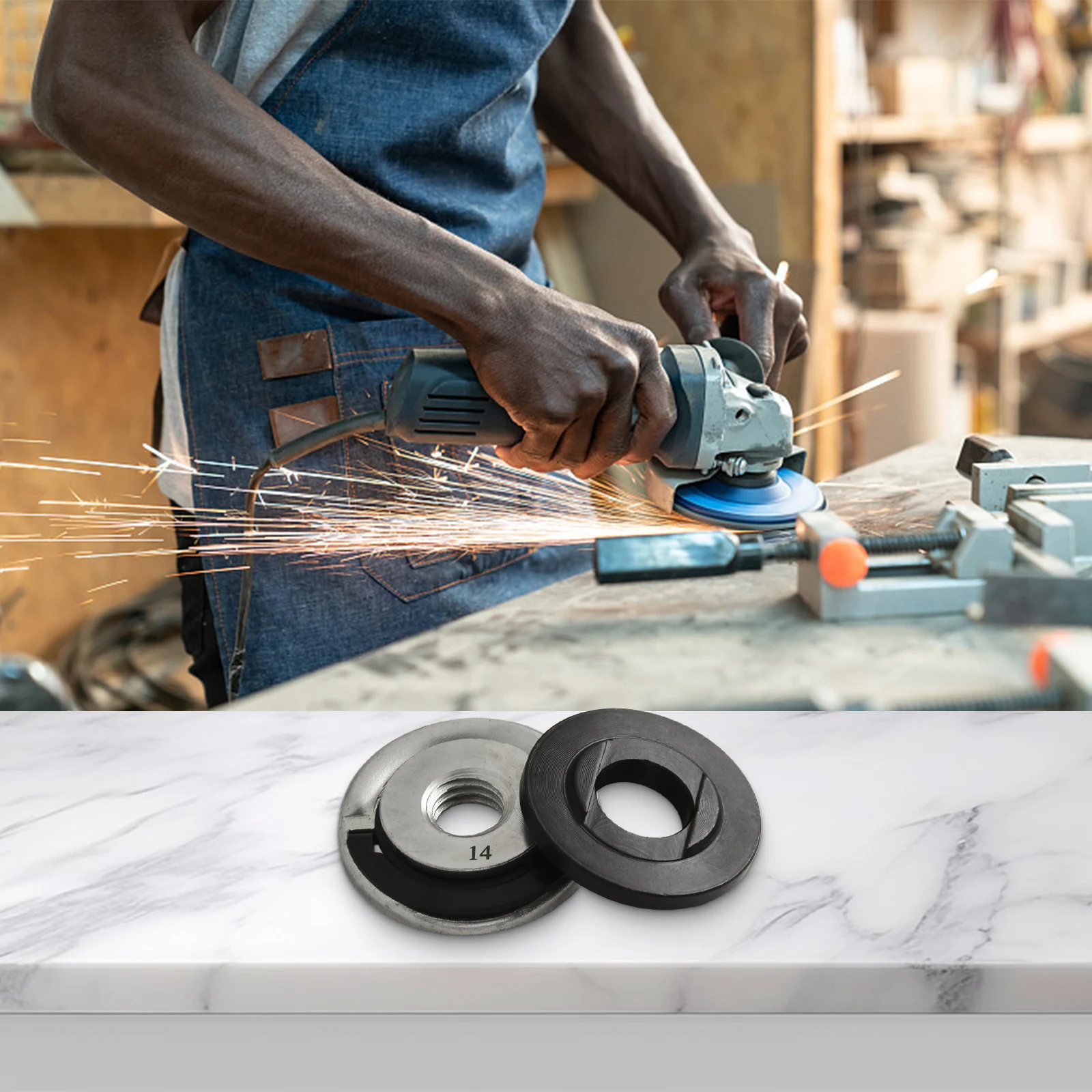 Angle Grinder Clamping Tool Carpentry Tools Locking Plate Chuck Hand Tighten Feature Polishing Disc Diameter Options