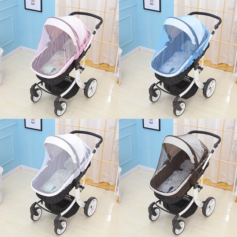 Summer Mosquito Net Baby Stroller Stroller Mosquito Insect Shield Net Safe Infants Protection Mesh Pram Accessories 150cm