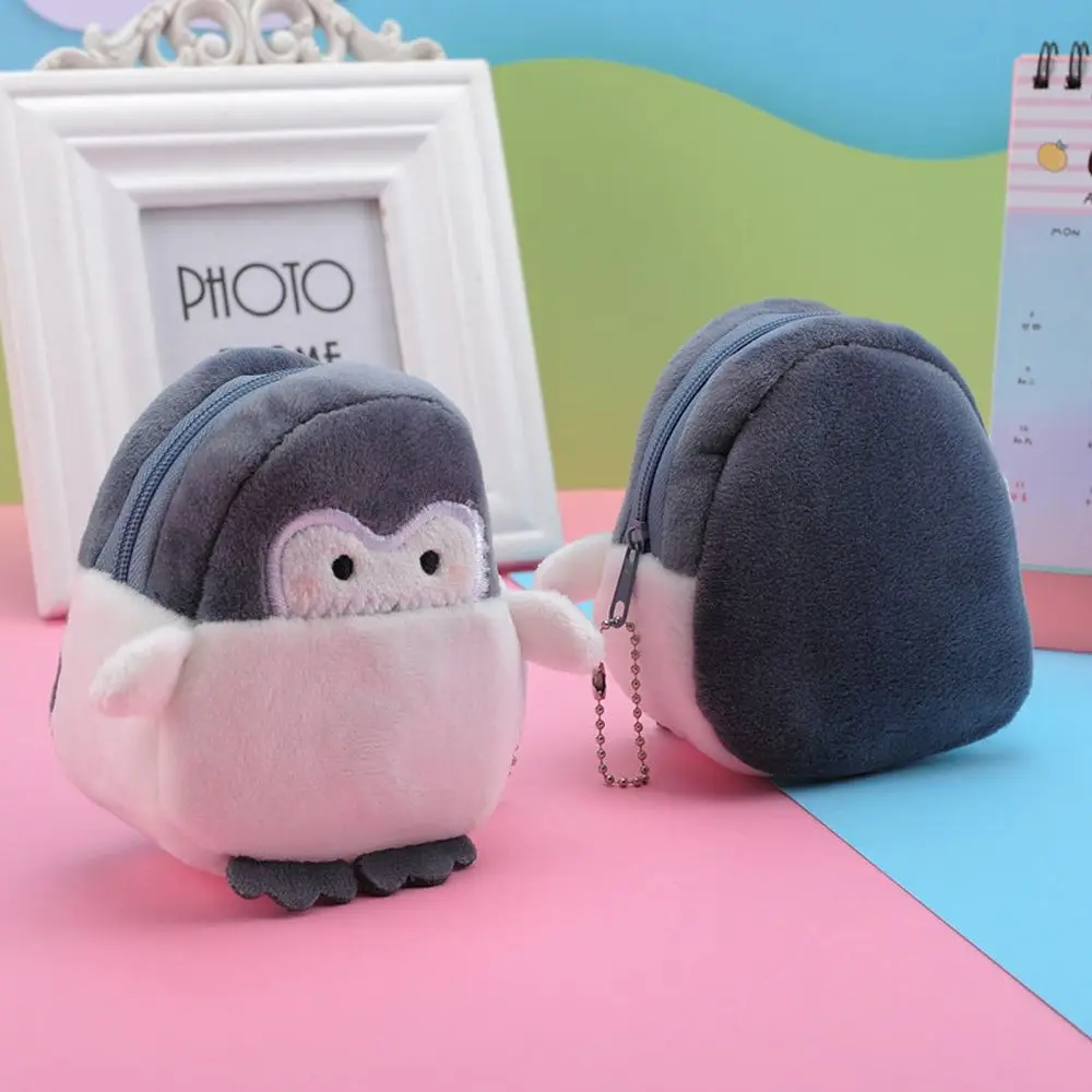 Sweet Elegant Mini Penguin Multifunctional Children Card Holder Zipper Purse Wallets Women Coin Purse Korean Money Bag