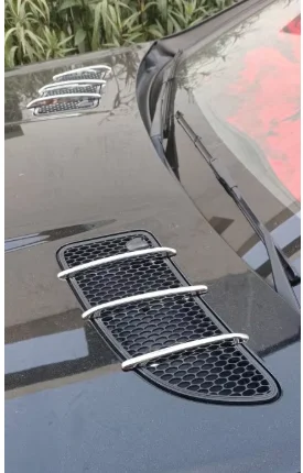 Styling Chrome Front Grille Fin Covers 6PCS Brand New for Mercedes Benz R171 SLK Class Durable