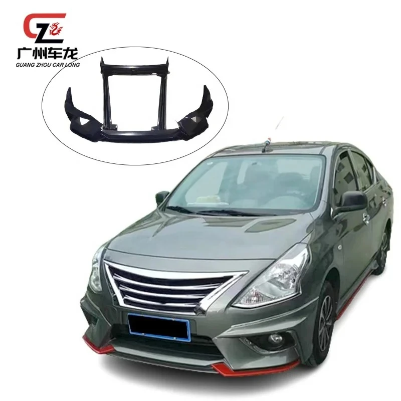 

ABS Material Car Bodykit for Nissan Sunny 2014 2015 2016 Front Lip Rear Lip Side Skirt Car Body Kits Exterior Accessory Parts