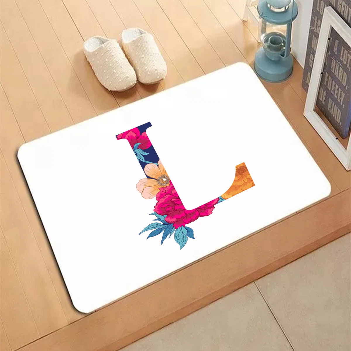 

Ковер с буквенным принтом, Придверный коврик, нескользящий декоративный ковер для гостиной, кухни, спальни, напольные коврики, домашний декор