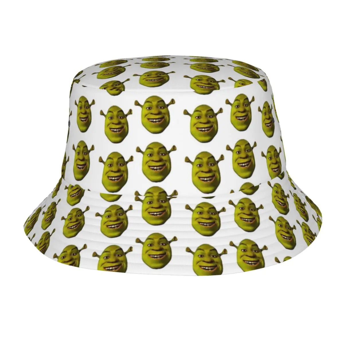 Little Shreks Meme Bucket Hats Vocation Getaway Headwear Accessories Fishing Hats for Camping Unisex Bob Hat Packable