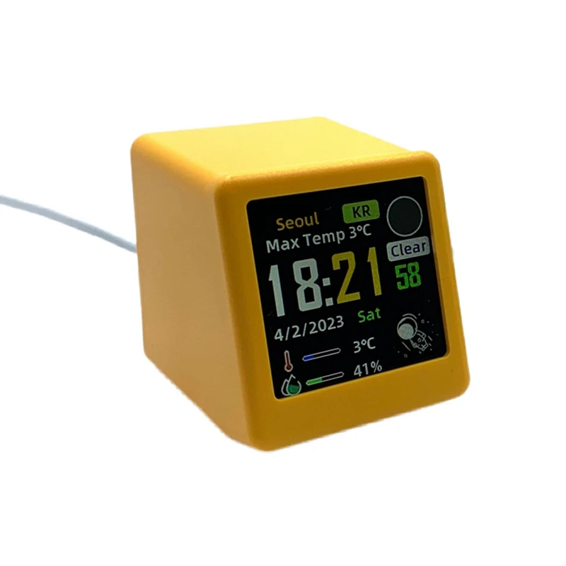 Умная сенсорная метеостанция Wi-Fi настольный цифровой аналоговый будильник маленький альбом фоторамка мини настольные часы Home-ABJU