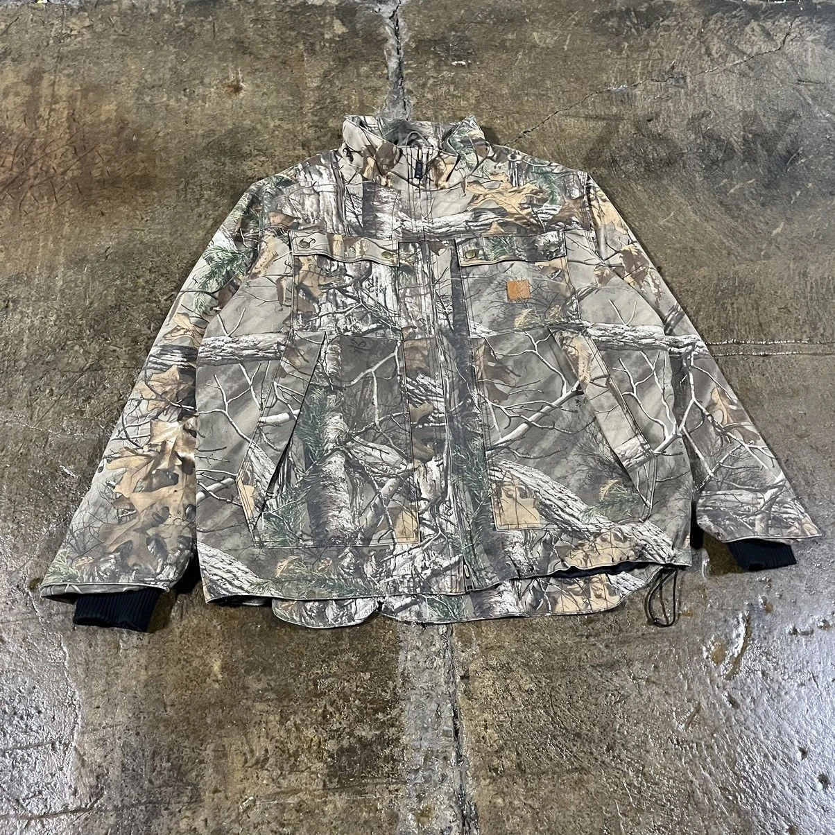 Custom Men's Winter Hunting Jacket Formal Style Digital Print Camouflage Graphic Waterproof Outdoor Jacket With Zipper