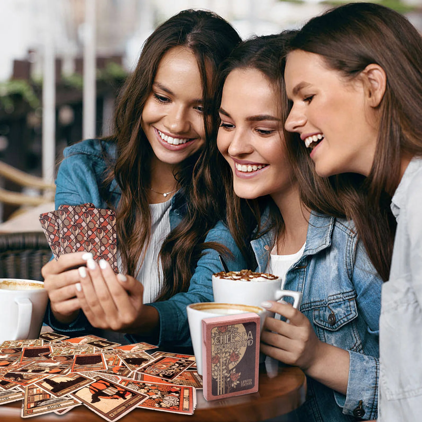 Chelsea Lenormand Red Second Tarot Poker Size Includes Two Alternative Man And Woman Cards Oracle Divination Card Game