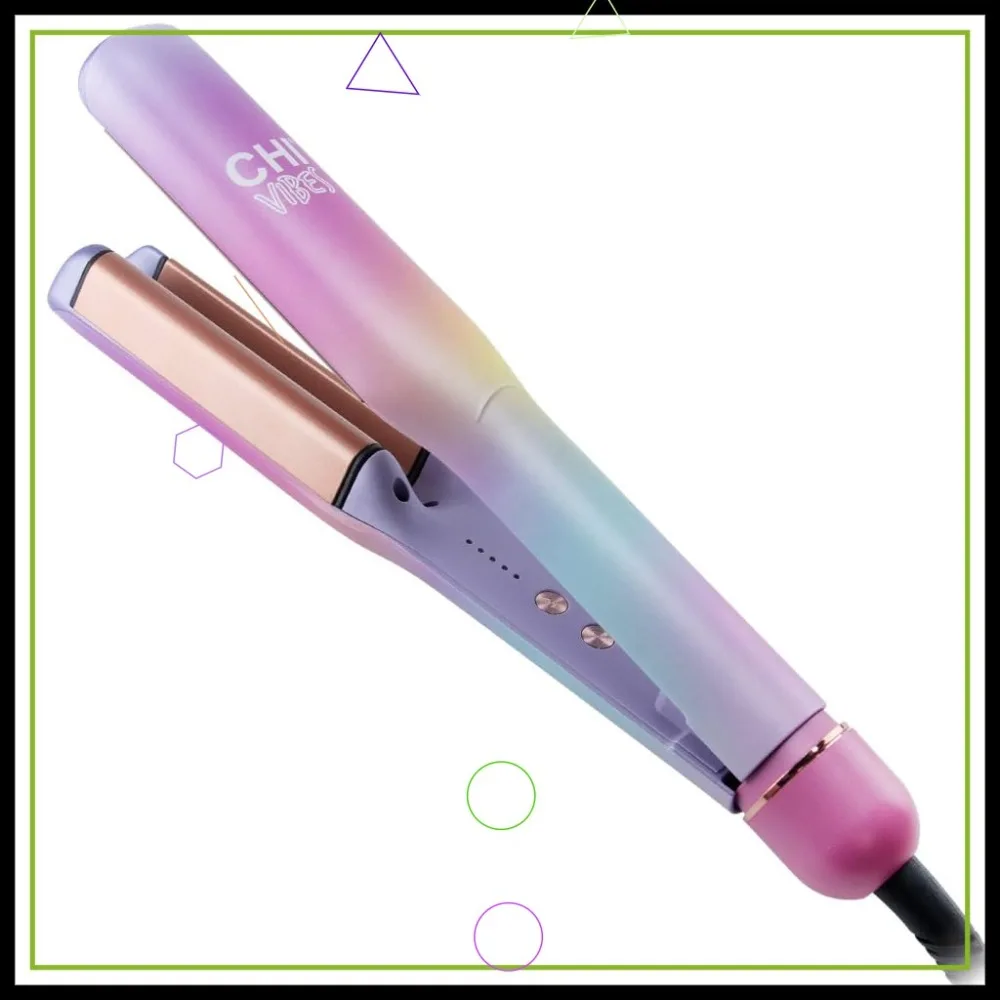 Multifunctional Hair Waver for Crimp Waves & Beachy Curls, Frizz-Free Styling Tool with Ceramic Plates