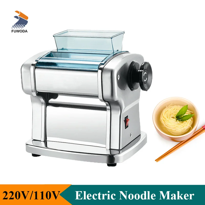 Automatic Noodle Maker Small Dough Pressing Machine 4 Blades Stainless Steel Pasta Lasagne Maker Kitchen Tool