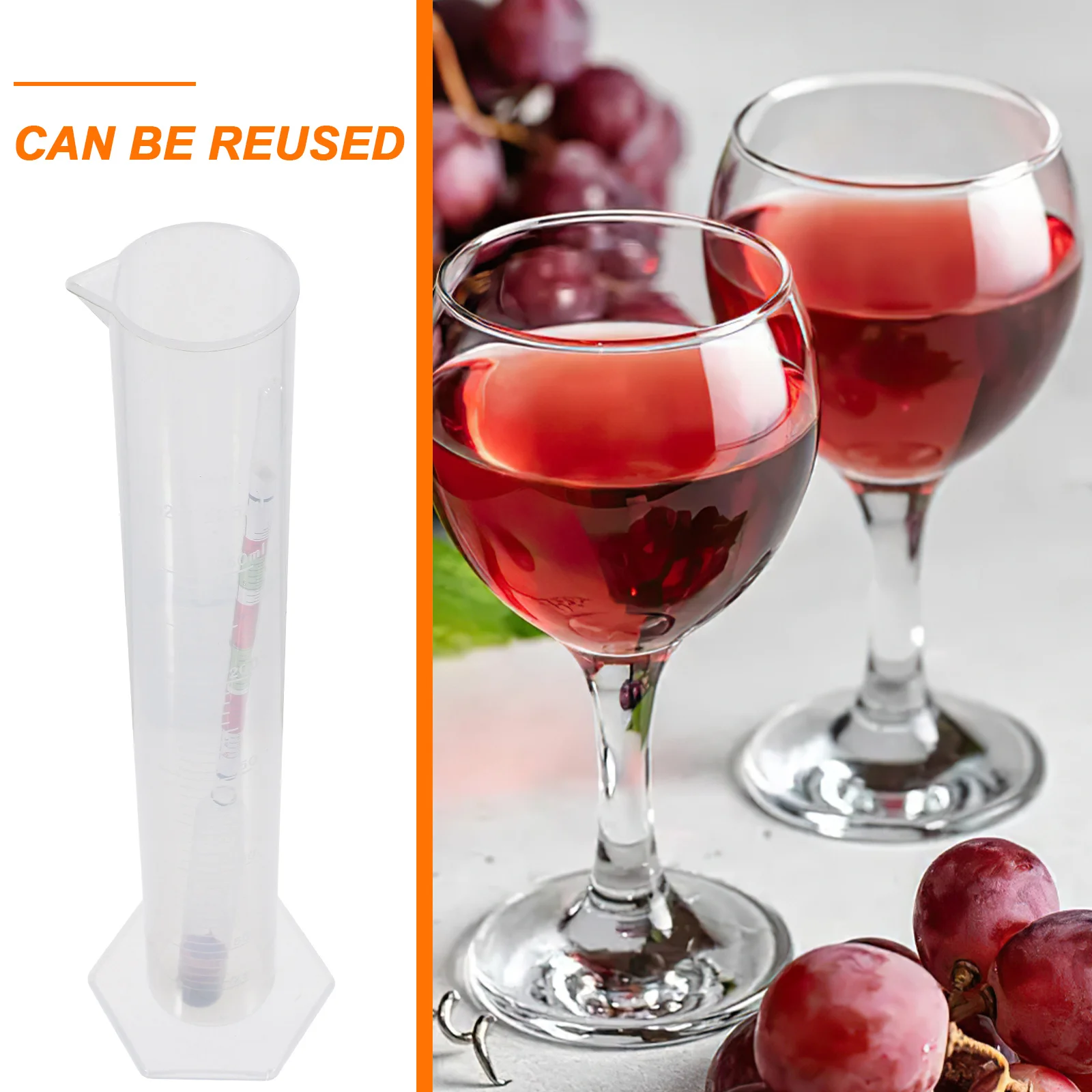 

1Set Triple Scale Hydrometer Alcohol Tester for Wine Beer Mead Home Brewing Kits Alcohol Meter Wine Making Supplies