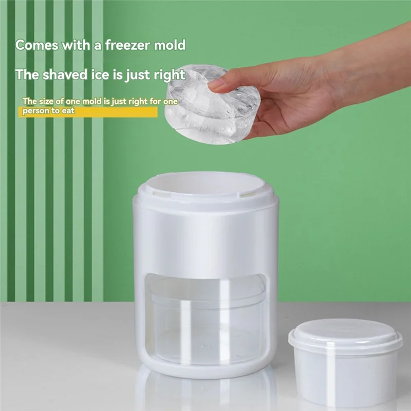 AC39-Ice Shaver Non-Electric Small Size Manual Ice Crusher Home Hand-Cranked Smoothie Maker Make Smoothie Maker