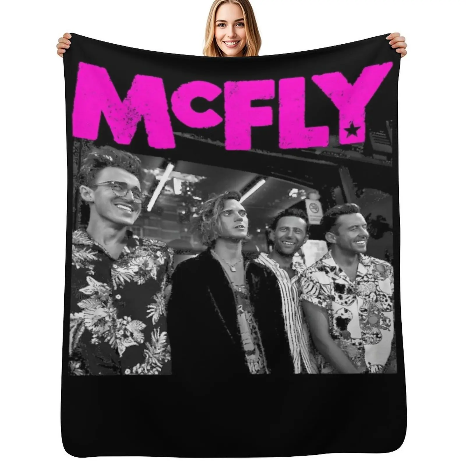 MCFLY Essential Throw Blanket Fashion Sofas Sofa Thin Bed Fashionable valentine gift ideas Blankets For Baby Blankets