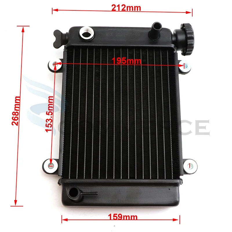 Radiator Water Cooler Cooling Water Tank Fit for China 150cc 200cc 250cc ATV UTV Buggy 4x4 Quad Bike Motorcycle Accessories