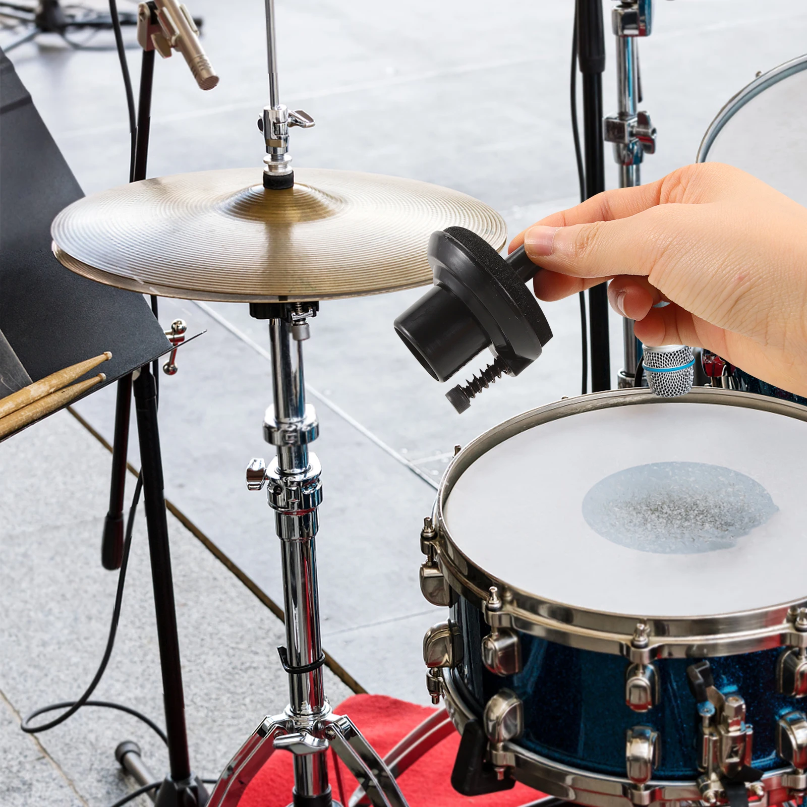 

Cymbal Stand Clutch 22mm Diameter Zinc Alloy Felt Washers Drum Set Accessory Compatible Durable Easy Installation Jazz Drum