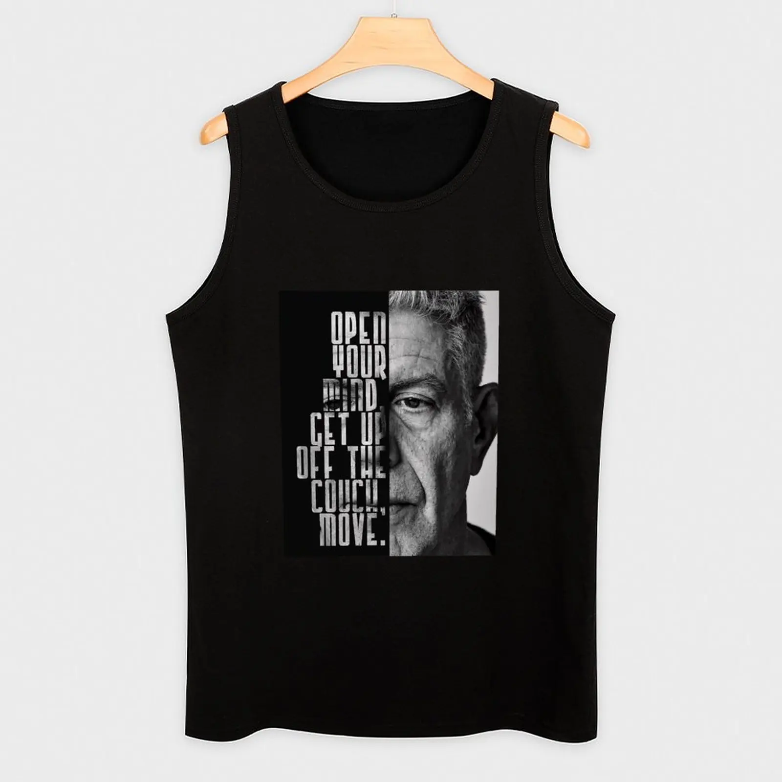 الرجعية تحفيزية إقتباس باي المشاهير الشيف Atnhony بوردان تانك القمم أنيمي قمة الموضة 2025 رجل تي شيرت رياضي للرجال