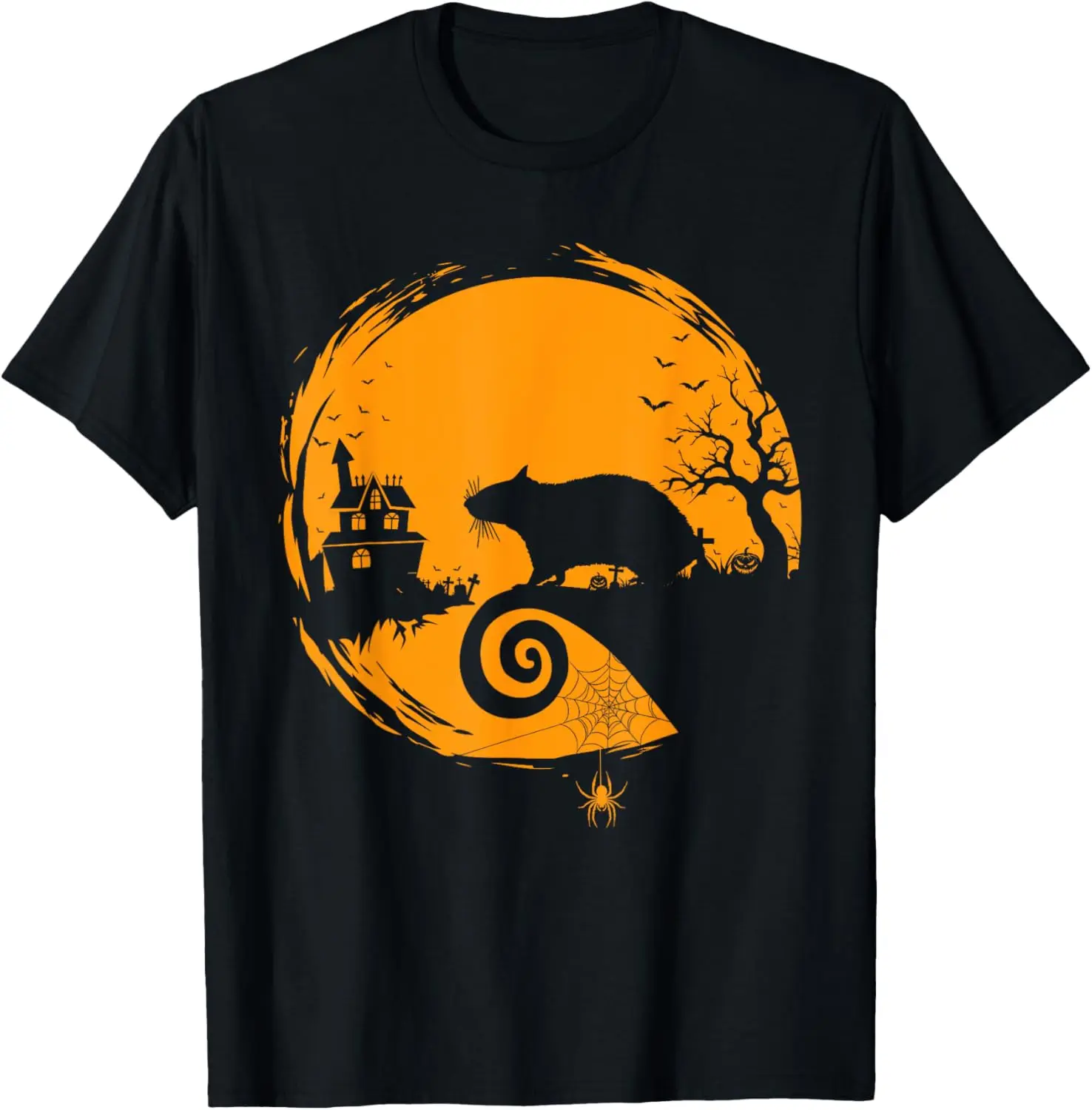 

Rat Halloween Costume Creepy Horror Moon T-Shirt