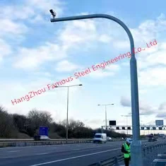 

Steel Robust Roadway CCTV Poles / Security Camera Pole