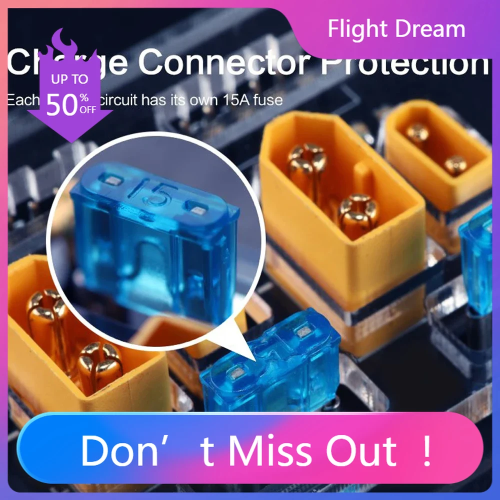 

NYHGLRC Thor PRO LIPO Battery Balance Charger Board 40A XT60 XT30 2-6S LIPO Discharger for IMAX B6 ISDT Q6 Nano HOTA D6 Pro P6