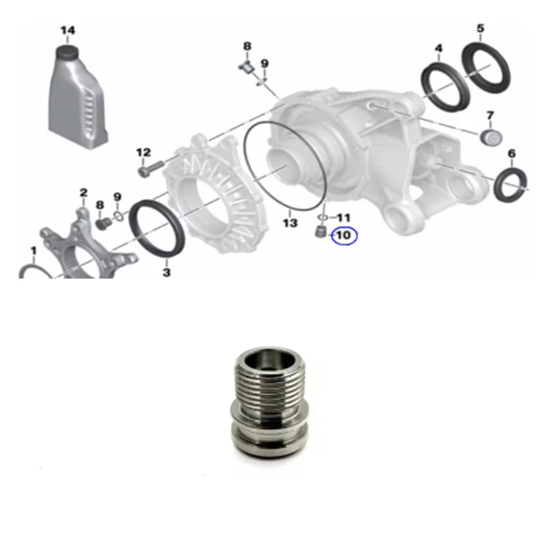 Right Angle transmission drain plug For BMW K50 K51 K52 K53 K54 K25 K26 K27 K28 K29 K21 K48 K61 K22 K23 K32 K33 K40 K43 K44