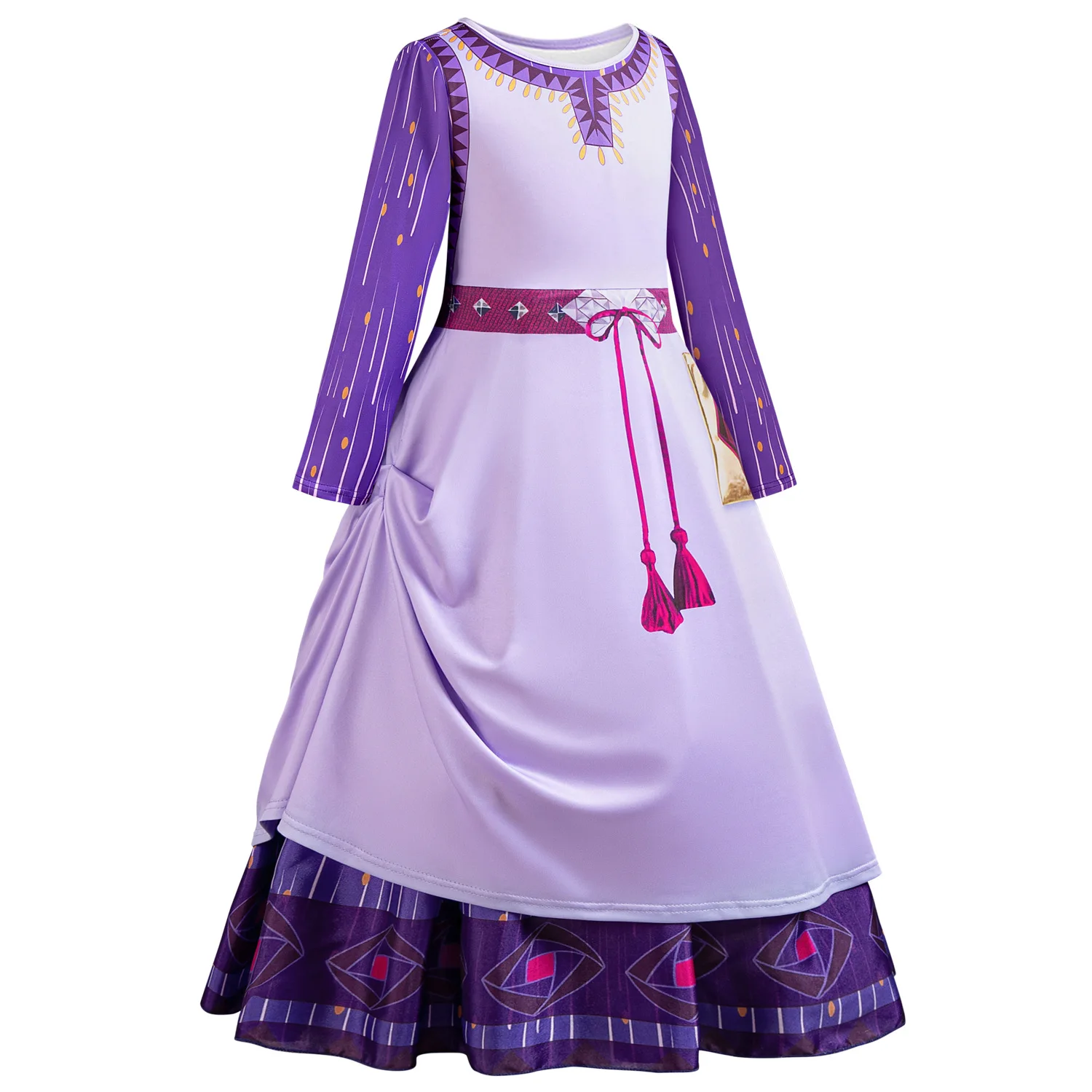 2024 New Summer Girls Dress Elegant Fashion Little Princess Dress Long Tulle Kids Lace Wedding Ceremony Dresses For 2-10 Years image 3