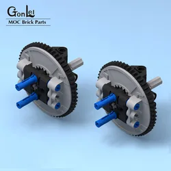 Technical Steering Suspension and Engine Simple Planetary Gear Wheels Hub for Off -road Vehicle MOC Building Blocks DIY Toys Mod