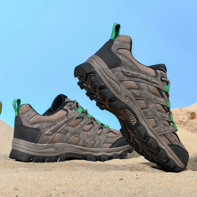 HIKEUP scarpe da Trekking per uomo sport all'aria aperta Trekking arrampicata Sneakers per uomo scarpe antinfortunistiche antiscivolo caccia turismo montagna