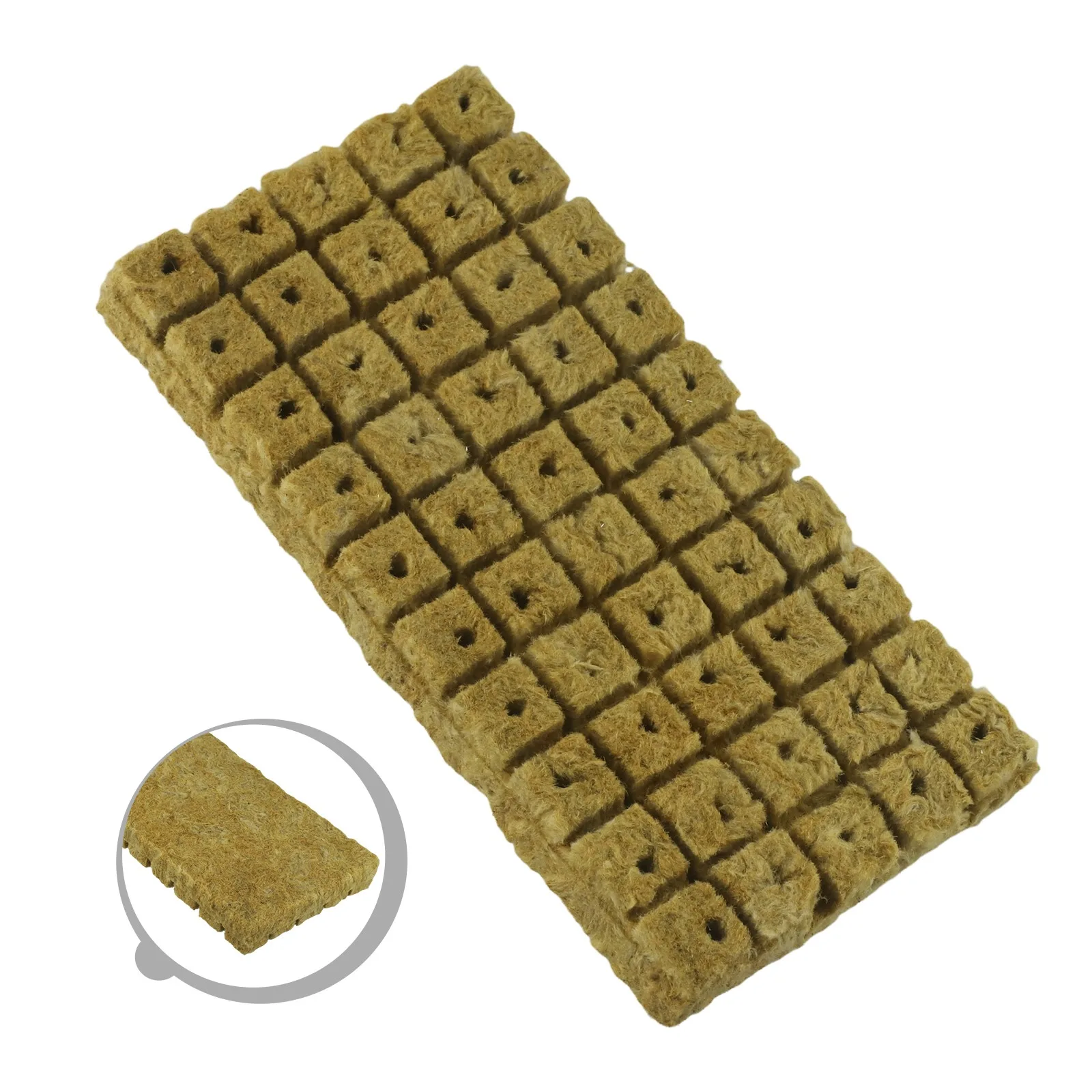 Soilless Cultivation Rock Wool Block Growing for media Medium Sowing Sterile Water 50Pcs Soilless Cultivation Rock