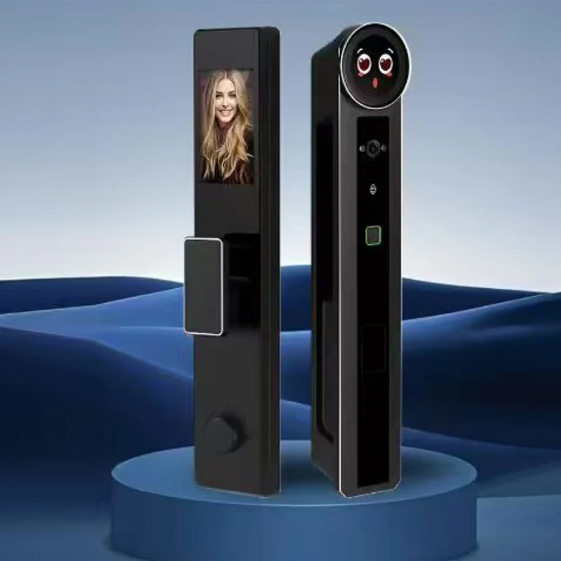 Wifi 3d Face Recongnition Fingerprint Digital Keypad Smart Lock With Video Intercom Function for Door Lock