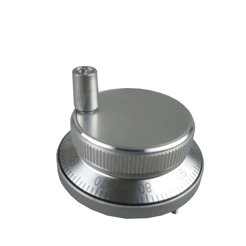 Volante de pulso cnc de seis terminais, diâmetro 60mm 5v 100 pulsos, gerador de pulso manual, volante manual