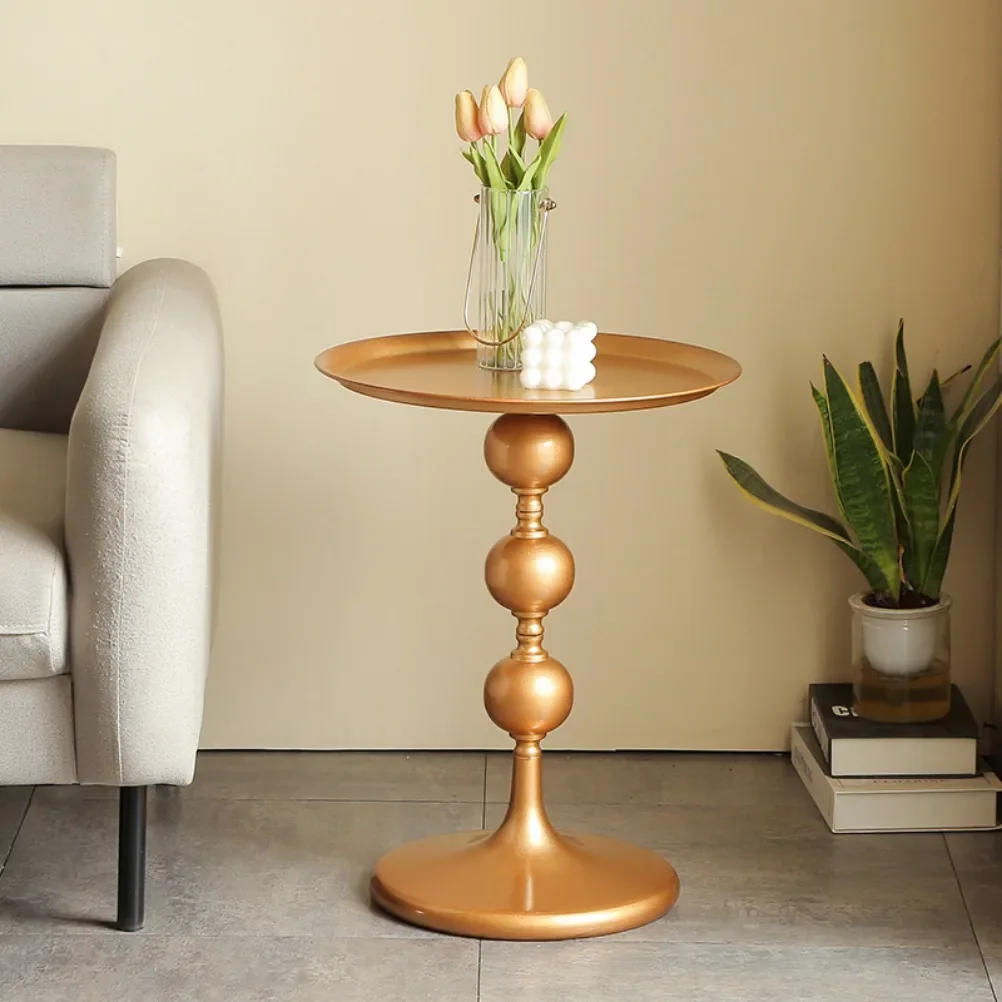 Nordic Coffee Table Modern Balcony Small Round Table Living Room Sofa Storage Rack Bedroom Bedside Desk Furniture Decoration
