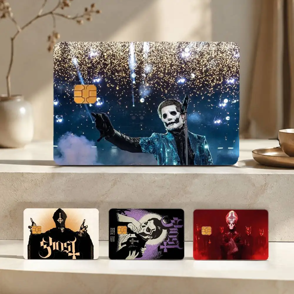 Ghost Band Anime HD Waterproof Card Skins Protective Stickers for Credit Bank Game Cards