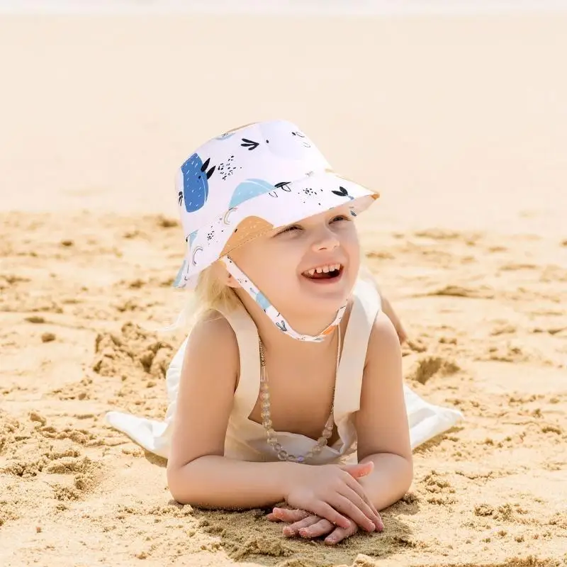 

Q22D Summer Hat Baby for Sun Beach Hat for Boy Girl 0-24M Comfortable Cotton Headdres